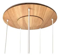 Comprar Floron 60cm 5 Luces Colgantes Terminacion Madera A Medida