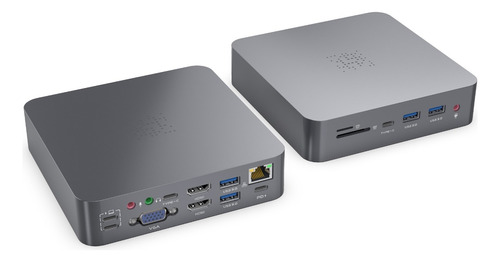 Docking Station Dual Tipo-c 18 En 1 Para Macbook Air / Pro 