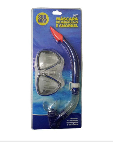 Kit Mergulho Snorkel + Óculos Infantil Piscina Mergulhador