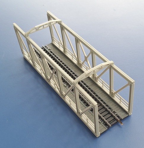 Jr - Puente Reticulado Baranda Alta Escala H0 Jouef Con Vía 