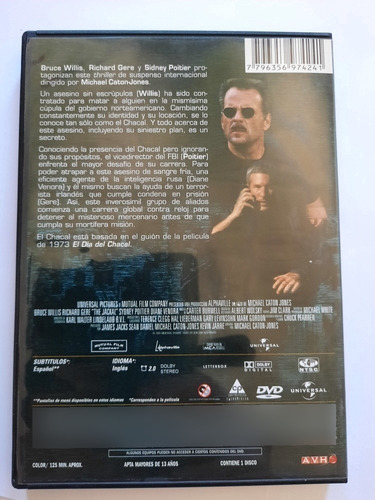 El Chacal / Bruce Willis / Dvd