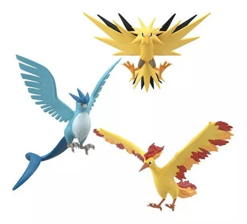 Quadro Pokemon Articuno Zapdos Moltres Decorativo - Quadros Mais