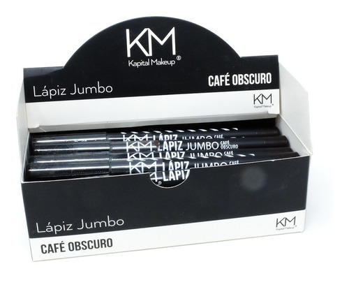 Delineador Jumbo Color Cafe Obscuro Kapital Makeup Caja 24pz