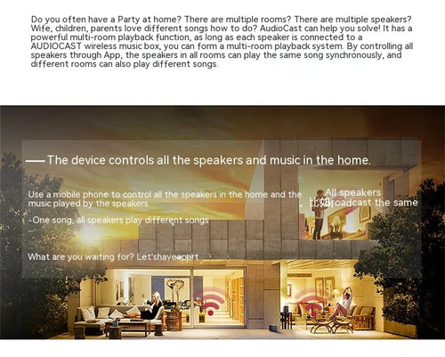 Receptor Inalámbrico Wifi Music/audio Stream/audiocast Ieast