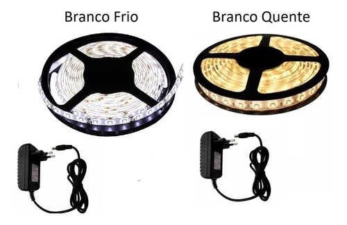 Fita Super Led 5050 Siliconada 300 Leds 5m + Fonte Grátis