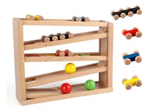 Comprar Pista De Carreras De Madera Coche De Carreras Rampa Juguete 