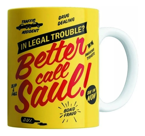 Taza De Cerámica Better Call Saul - Apta Microondas C/cajita