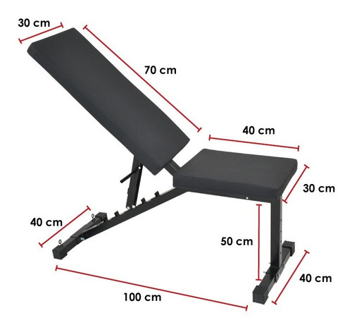 Imagen 8 de 9 de Banco Pesas Multiposicion, Gym, Para Cross Fit, Pies Slv/blk