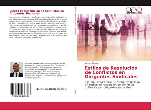 Libro:estilos De Resolución De Conflictos En Dirigentes Sind