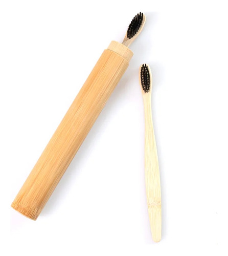 Estuche Para Cepillo De Dientes, Tubo De Bambú