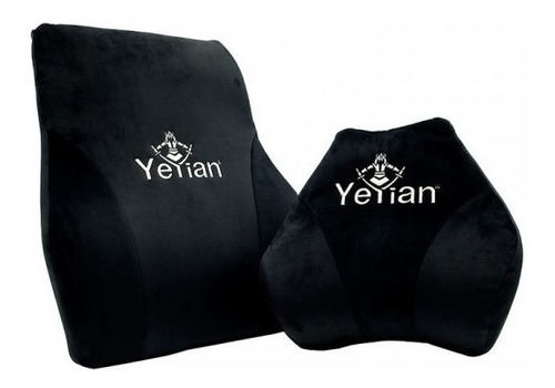 Yeyian Kit Almohadas Aren Serie 2500 Lumbar Y Cervical Negro