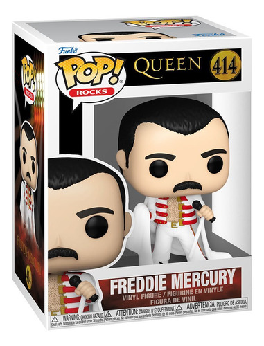 Funko Pop Freddie Mercury With Cape #414 - Queen - Pop Rocks
