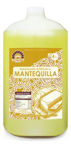 Esencia Saborizante Sabor Mantequilla La Tradicional Dp. 4 L