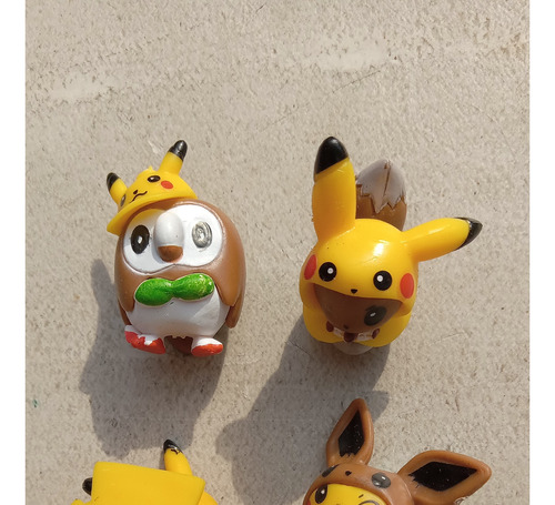 Paquete De 4 Mini Figuras Pokémon Miden 4 Cm 