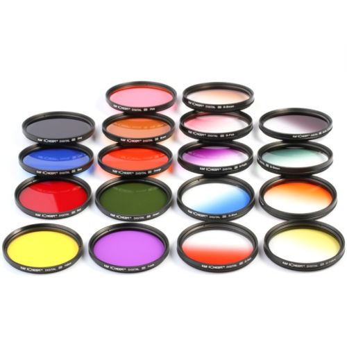 52mm 18pcs Todo Color Graduado Color Nd Filtro Kit 18-55m Pa