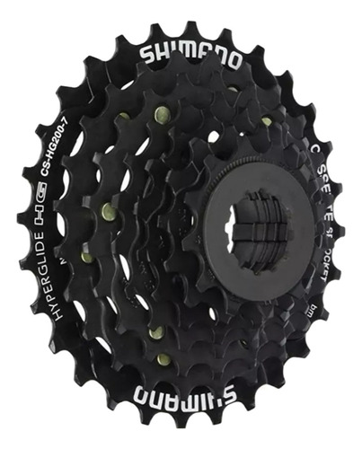 Casete Shimano Cs-Hg200 12/32d con trinquete negro para bicicleta de montaña, 8 V, número máximo de dientes 32, número mínimo de dientes 12