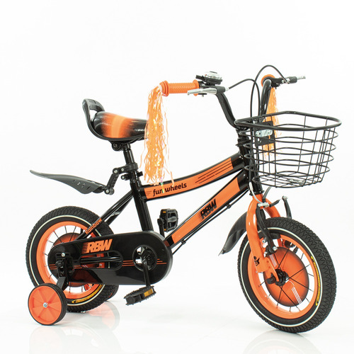 Bicicleta Infantil Rodado 12 Rbw Naranja