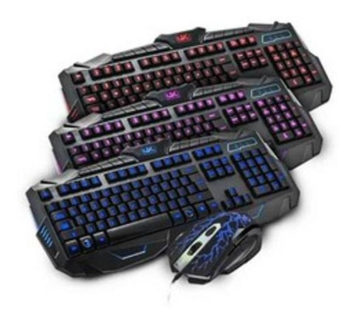 Teclado E Mouse Gamer V 100 Preto