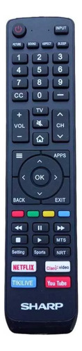 Control Remoto Original Smart Tv 4k Sharp En3k39s