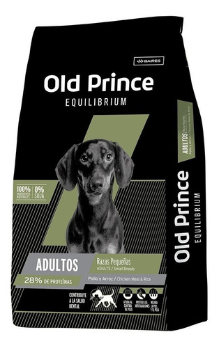 Alimento Old Prince Equilibrium Equilibrium para perro adulto para perro adulto de raza pequeña sabor pollo y arroz en bolsa de 7.5kg