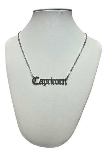 Collar Signo Zodíaco Horóscopo Acero Quirúrgico Capricornio