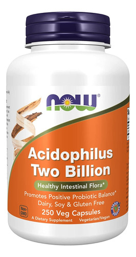 Probioticos 100 Millon Cfu   Acidophilus 250 Capsulas Stock