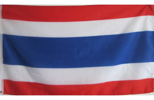 Bandera Tailandia Tamaño 90x150 Cm Doble Faz Tela Poliester