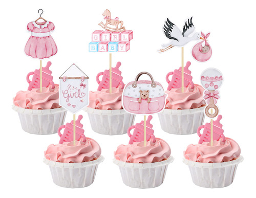 Gyufise 36 Piezas De Decoracion De Cupcakes Para Baby Shower