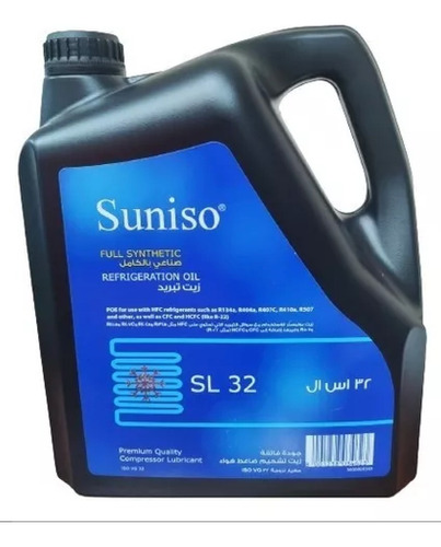 Aceite De Refrigeración Suniso Sl32 4 Litros