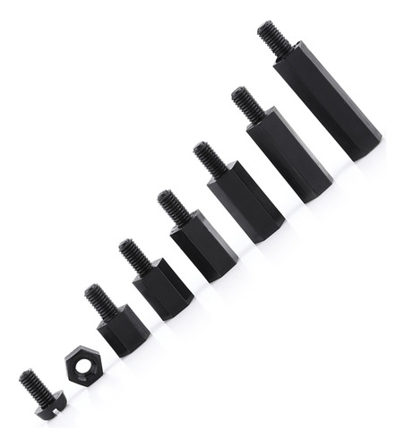 250pcs Nylon M2 Hex Column Surtido Kit Macho Separador