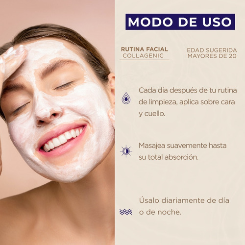 Crema Hidratante Facial 60ml. 3% Acido Hialuronico Colageno Tipo De Piel Todo Tipo De Piel