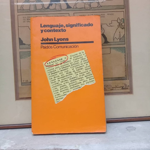 Lengua, Significado Y Contexto-john Lyons