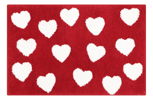 Tapete De Baño Antideslizante En Forma De Corazón