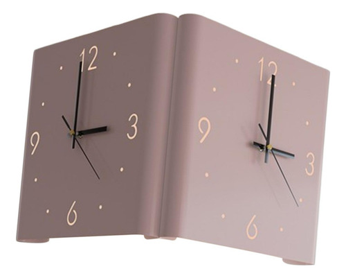Reloj De Pared De Doble Cara Reloj Colgante Para Rosa Claro