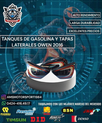 Tanque De Gasolina Y Tapas Laterales Owen 2016