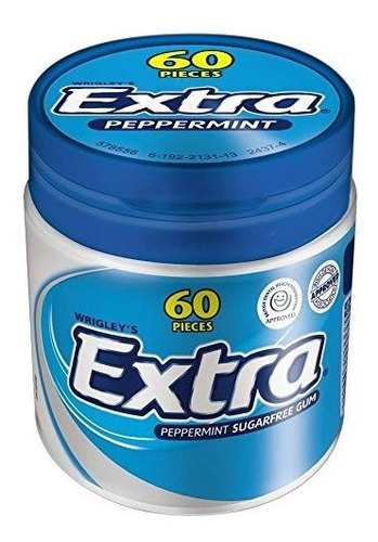 Chicle - Wrigley's Extra Sugarfree Gum - Peppermint (60 Por 