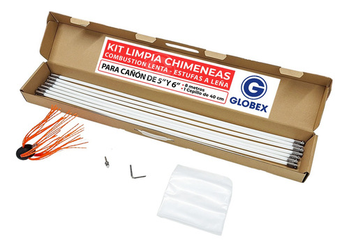 Kit De Limpieza Para Chimeneas Con 8 Varillas