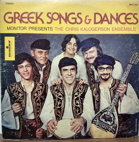 The Chris Kalogerson Ensemble- Greek Songs And Dances Lp Usa