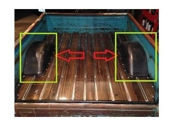 Par Loderas Traseras Caja Ford Pick Up F100 1967-1972