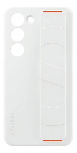 Funda De Silicona Con Grip Celular Samsung Galaxy S23 Case Color Blanco