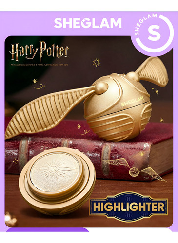 Sheglam Iluminador Pomo De Ouro Harry Potter Glow Maquiagem Dourado