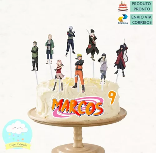 Topo Naruto R62 p/ Bolo 20cm