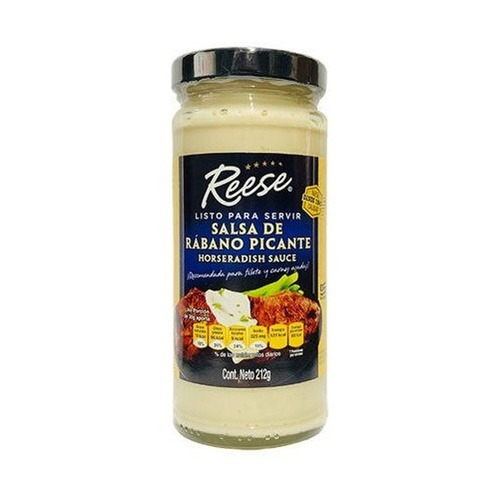 Salsa Reese Rábano Picante Horseradish 212g