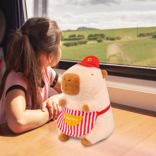 Capybara Stuffed Toy Kids Room Decor Soft Stuffed Chef
