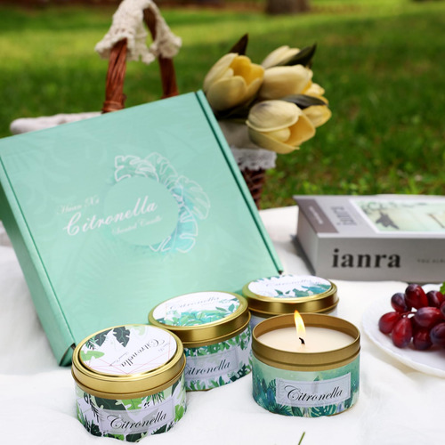 Set De Velas Perfumadas 4 Pack Citronella Velas De Citronela