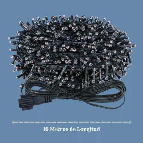 Luces De Navidad Solar Extension Luz Micro Led Navideñas
