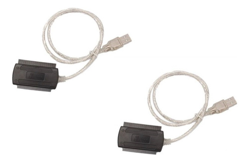  Pack X2 Cable Adaptador Usb Ide Sata 2.0 Disco Duro Externo