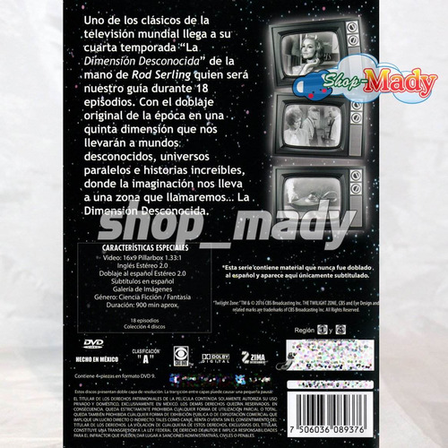 La Dimension Desconocida Temporada 4 En Dvd Español Latino