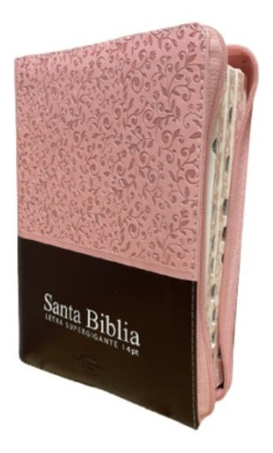 Biblia Cierre Letra Gigante Manual Rvr 1960 Rosa Con ïndice