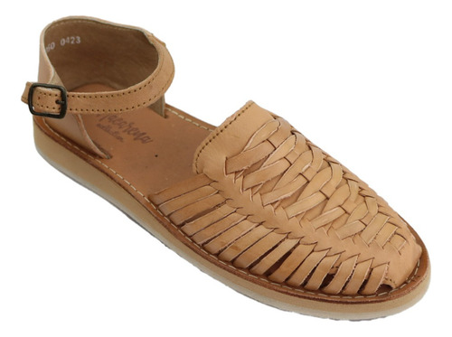 Zapatos Sandalias Huarache Artesanal Piel Color Tan P 3050